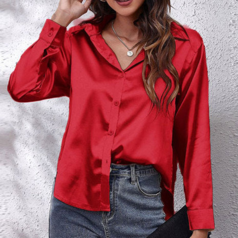 Minimalist Long Sleeve Blouse for Women