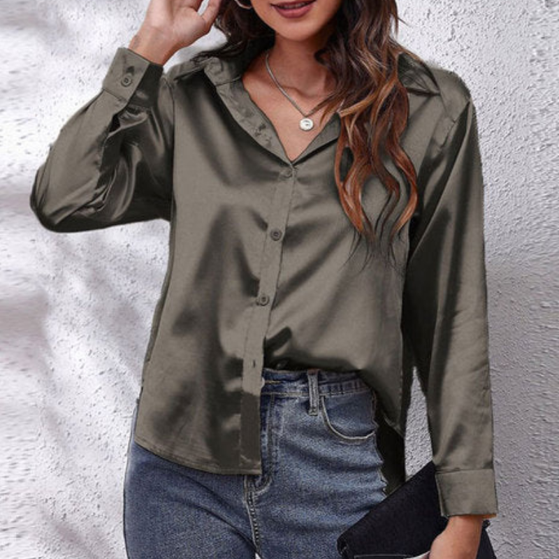 Minimalist Long Sleeve Blouse for Women