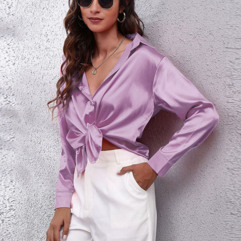 Minimalist Long Sleeve Blouse for Women
