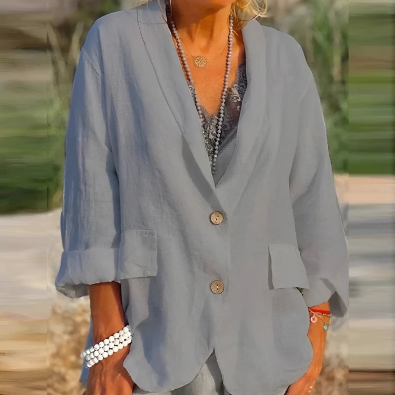 Women's Blazer with Reversed Collar