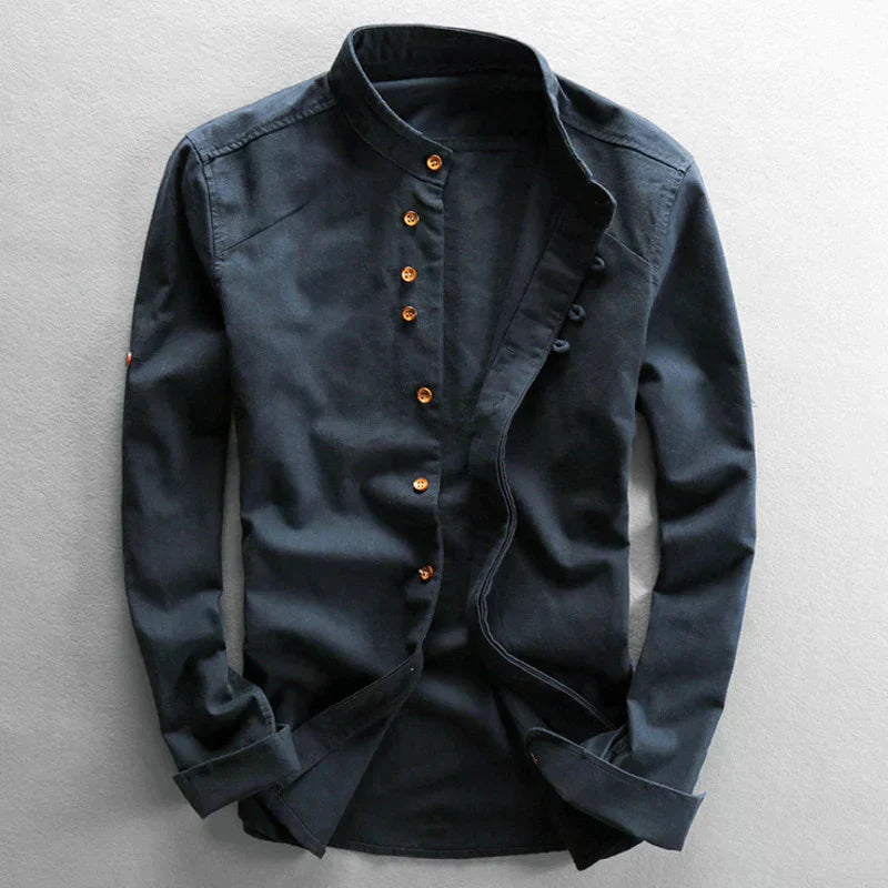 Kenzo | Men's Japanese-Style Long-Sleeve Shirt | Refined