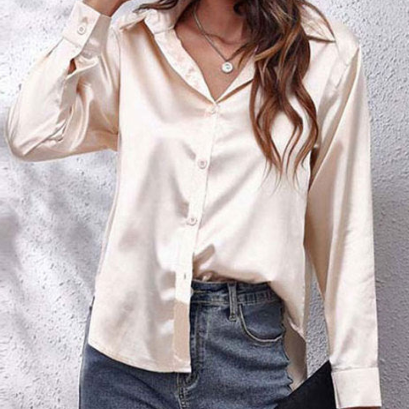Minimalist Long Sleeve Blouse for Women