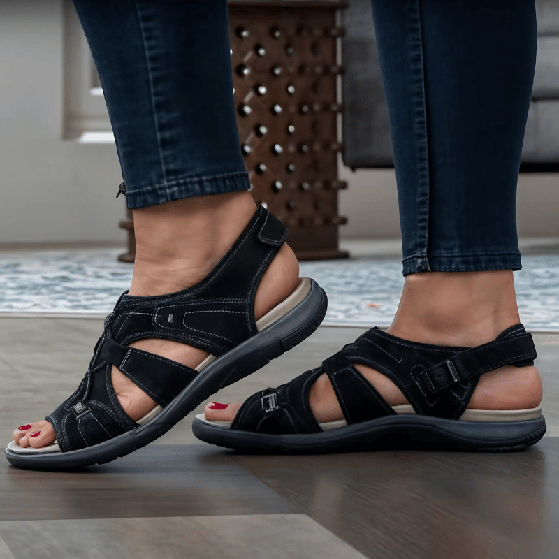 Chic Round Open-Toe Sandals for Women