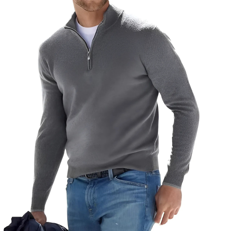 Stylish Zip-Up Sweater for Men