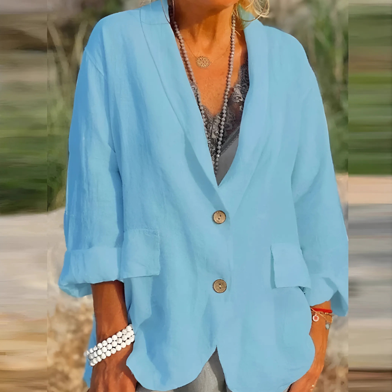 Women's Blazer with Reversed Collar