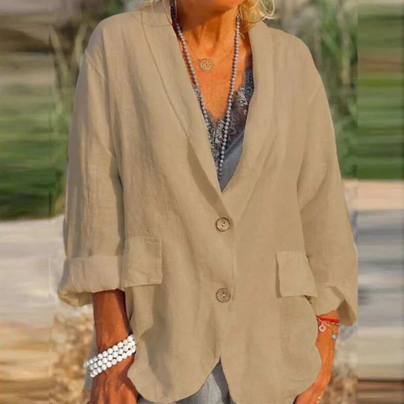 Women's Blazer with Reversed Collar