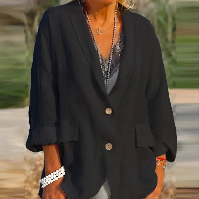 Women's Blazer with Reversed Collar