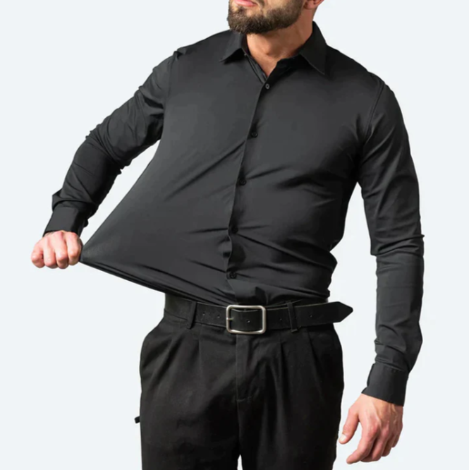 Noah | Men's Stretchable Long-sleeved Formal Shirt | Versatile