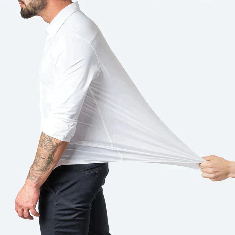 Noah | Men's Stretchable Long-sleeved Formal Shirt | Versatile